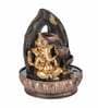 Impression Blessing Ganesha Black & Gold Polyresin Water Fountain