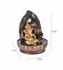 Impression Blessing Ganesha Black & Gold Polyresin Water Fountain