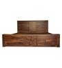 Impression King Size Bed with Storage in Walnut Finish