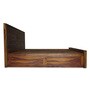 Impression King Size Bed with Storage in Walnut Finish
