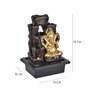 Impression Ornate Ganesha Black & Gold Polyresin Water Fountain