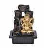 Impression Ornate Ganesha Black & Gold Polyresin Water Fountain
