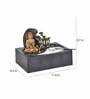 Impression Sand Buddha Black & Gold Polyresin Water Fountain