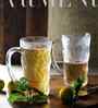 350 ML Impressionism Frosted Glass Beer Mug Set of 4