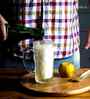 350 ML Impressionism Frosted Glass Beer Mug Set of 4
