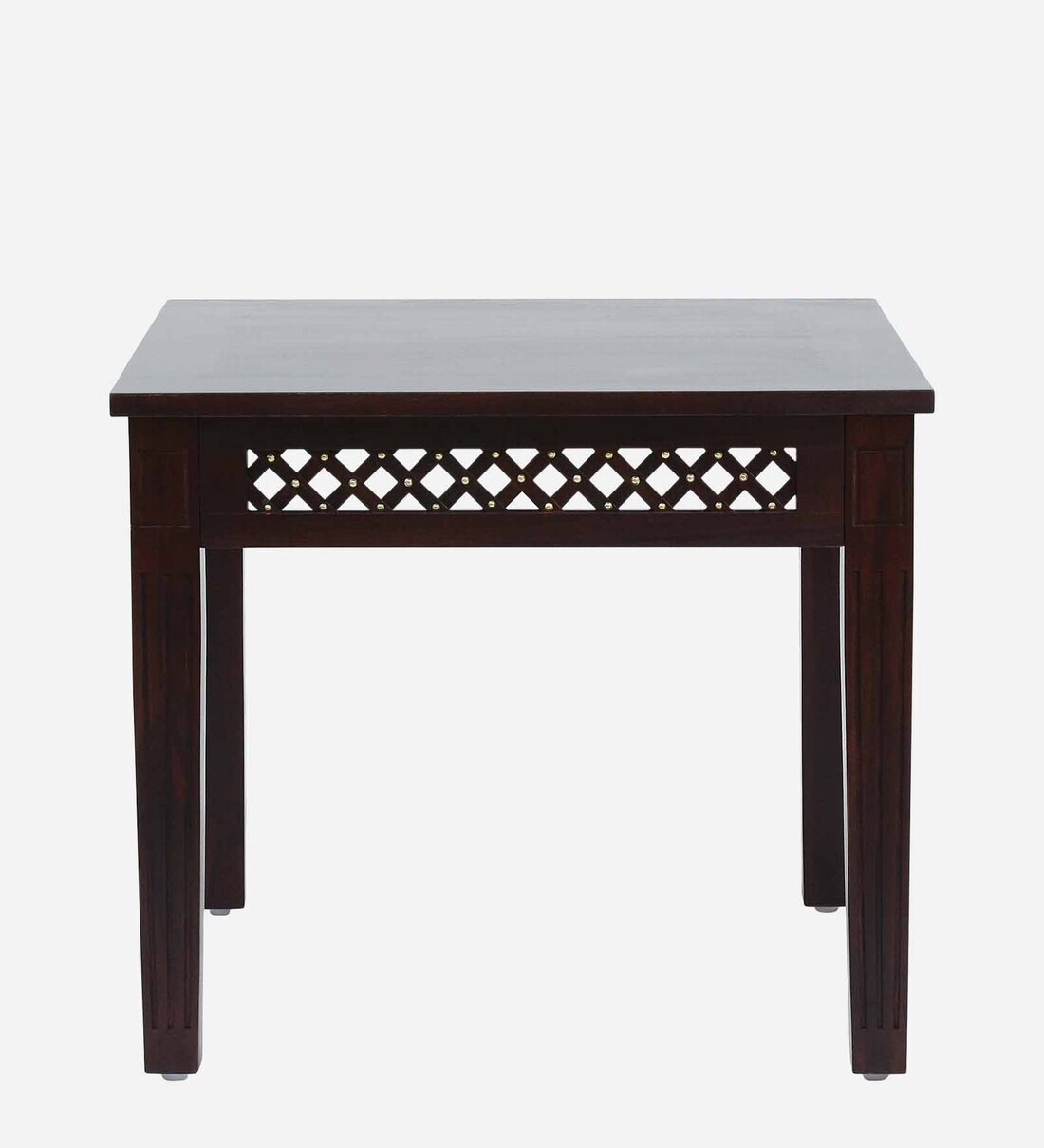 Buy Inaaya Sheesham Wood 4 Seater Dining Table Dark Mahogany Finish
