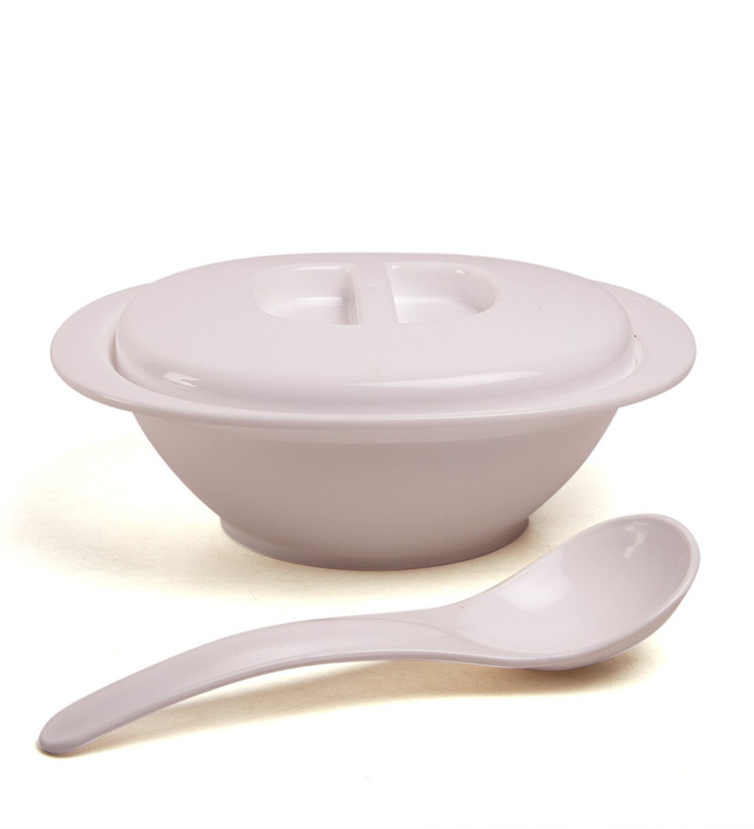 Buy Plastic White Square Serving Bowls Set of 2 by Incrizma Online