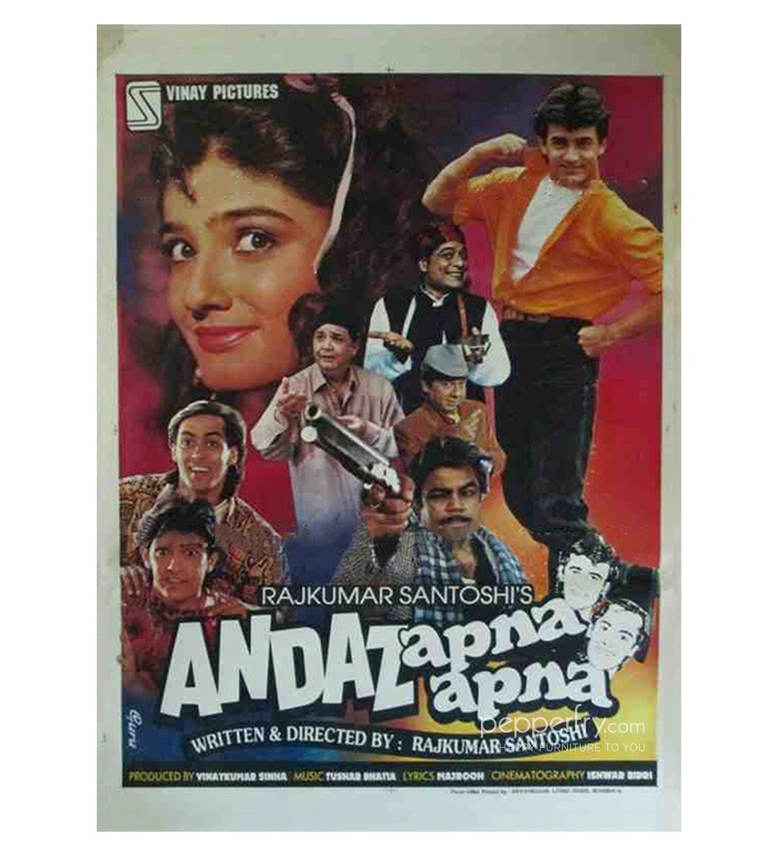 Buy Paper 30 X 40 Inch Andaz Apna Apna Vintage Unframed Bollywood Poster By Indian Hippy Online Bollywood Posters Posters Home Decor Pepperfry Product Sir i want to purchase old movies from 1950 to 1965 what can i do for this my t.no. buy paper 30 x 40 inch andaz apna apna