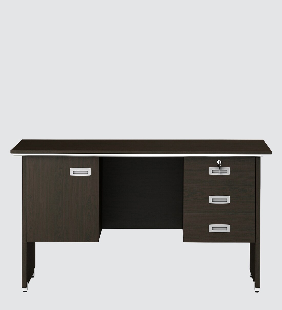 Buy Integra Small Executive Desk in Vermount Finish by Spacewood Online