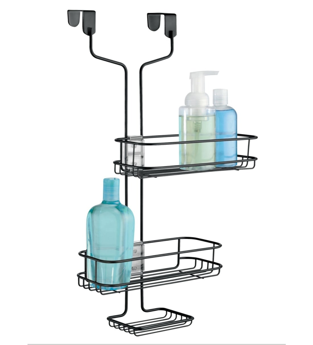 Interdesign Linea Adjustable Shower Caddy Silver