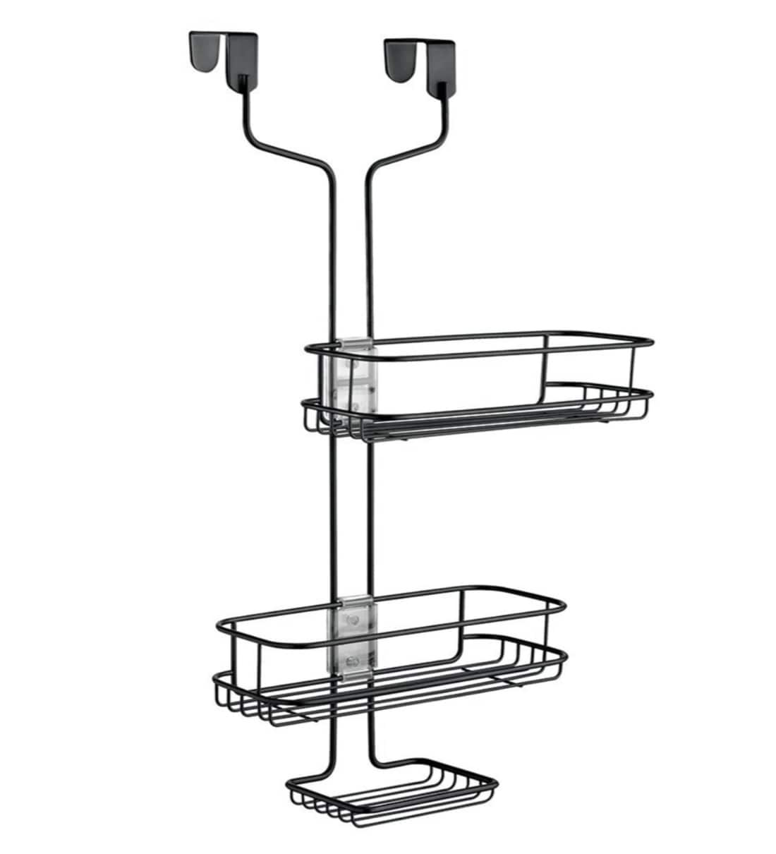 Interdesign Linea Adjustable Shower Caddy Silver