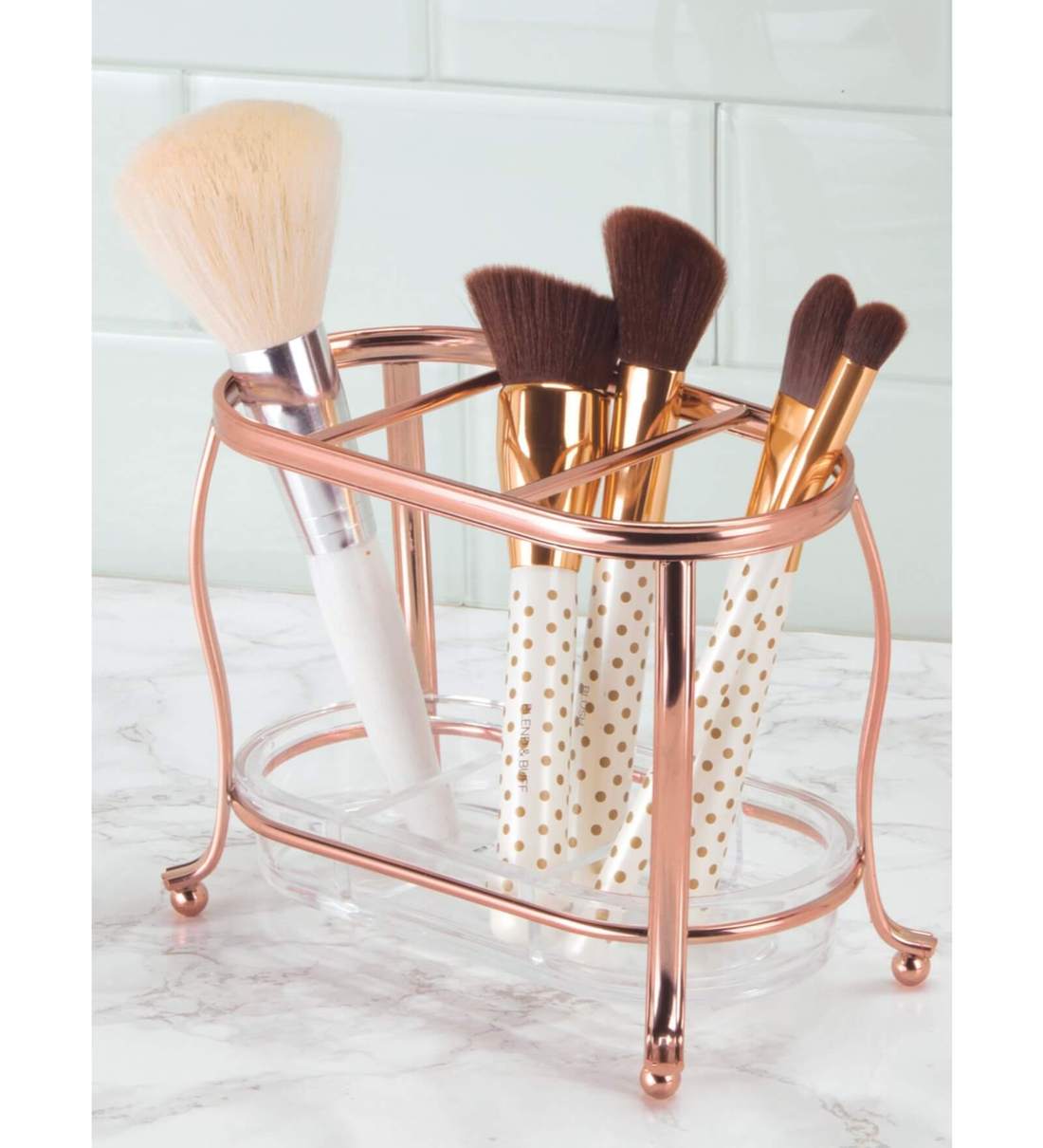 Buy Interdesign York Lyra Rose Gold Vanity Organizer Online Makeup Organisers Accessory Holders Homeware Pepperfry Product