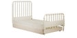 Indian Heritage Theme Single-Size Bed with Trundle in Ivory Finish