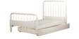 Indian Heritage Theme Single-Size Bed with Trundle in Ivory Finish