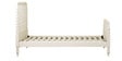Indian Heritage Theme Single-Size Bed with Trundle in Ivory Finish