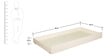 Indian Heritage Theme Single-Size Bed with Trundle in Ivory Finish