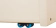 Indian Heritage Theme Single-Size Bed with Trundle in Ivory Finish