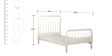Indian Heritage Theme Single-Size Bed with Trundle in Ivory Finish