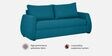 Indigo Fabric 3 Seater Sofa In Blue Colour