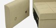 Ines Chenille Fabric Pull Out Sofa Cum Bed In Beige Colour With Storage