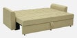 Ines Chenille Fabric Pull Out Sofa Cum Bed In Beige Colour With Storage