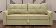 Ines Chenille Fabric Pull Out Sofa Cum Bed In Beige Colour With Storage