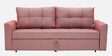 Ines Chenille Fabric Pull Out Sofa Cum Bed In Blush Colour With Storage