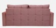 Ines Chenille Fabric Pull Out Sofa Cum Bed In Blush Colour With Storage Ines Chenille Fabric Pull Out Sofa Cum Bed In Blush Colour With Storage