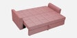 Ines Chenille Fabric Pull Out Sofa Cum Bed In Blush Colour With Storage Ines Chenille Fabric Pull Out Sofa Cum Bed In Blush Colour With Storage