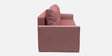 Ines Chenille Fabric Pull Out Sofa Cum Bed In Blush Colour With Storage
