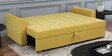 Ines Chenille Fabric Pull Out Sofa Cum Bed In Camel Yellow Colour With Storage