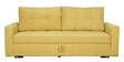 Ines Chenille Fabric Pull Out Sofa Cum Bed In Camel Yellow Colour With Storage