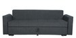 Ines Chenille Fabric Pull Out Sofa Cum Bed In Charcoal Grey Colour with Storage