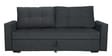 Ines Chenille Fabric Pull Out Sofa Cum Bed In Charcoal Grey Colour with Storage