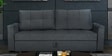 Ines Chenille Fabric Pull Out Sofa Cum Bed In Charcoal Grey Colour with Storage