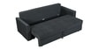 Ines Chenille Fabric Pull Out Sofa Cum Bed In Charcoal Grey Colour with Storage