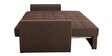 Ines Chenille Fabric Pull Out Sofa Cum Bed In Chestnut Brown Colour With Storage
