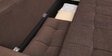 Ines Chenille Fabric Pull Out Sofa Cum Bed In Chestnut Brown Colour With Storage