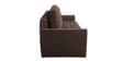 Ines Chenille Fabric Pull Out Sofa Cum Bed In Chestnut Brown Colour With Storage