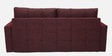 Ines Chenille Fabric Pull Out Sofa Cum Bed In Maroon Colour With Storage