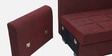 Ines Chenille Fabric Pull Out Sofa Cum Bed In Maroon Colour With Storage