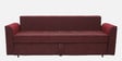 Ines Chenille Fabric Pull Out Sofa Cum Bed In Maroon Colour With Storage