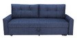 Ines Chenille Fabric Pull Out Sofa Cum Bed In Navy Blue Colour With Storage