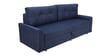 Ines Chenille Fabric Pull Out Sofa Cum Bed In Navy Blue Colour With Storage