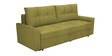 Ines Chenille Fabric Pull Out Sofa Cum Bed In Olive Green Color With Storage