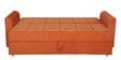 Ines Chenille Fabric Pull Out Sofa Cum Bed In Rust Colour with Storage