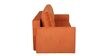 Ines Chenille Fabric Pull Out Sofa Cum Bed In Rust Colour with Storage