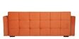 Ines Chenille Fabric Pull Out Sofa Cum Bed In Rust Colour with Storage