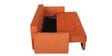Ines Chenille Fabric Pull Out Sofa Cum Bed In Rust Colour with Storage
