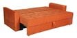 Ines Chenille Fabric Pull Out Sofa Cum Bed In Rust Colour with Storage